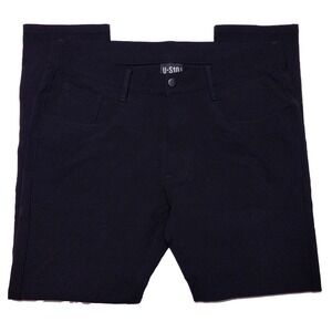 U510 Under 510 5 Pocket 5P Performance Chino Pants Solid‎ Black~ 31 x 27